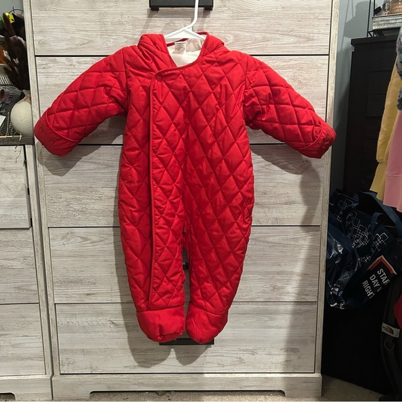 Gap newborn Fleece Lined Quilted Snow Bunting Suit - Picture 1 of 4